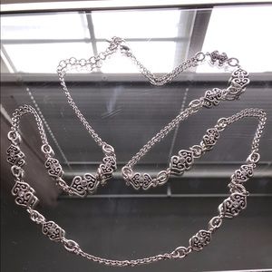 Brighton Silver Plated Alcazar Heart Long Necklace